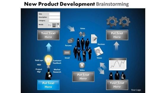 PowerPoint Slides Editable Development Brainstorming Ppt Themes