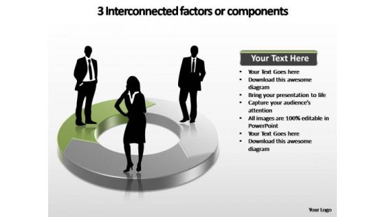 PowerPoint Slides Editable Interconnected Factors Ppt Template