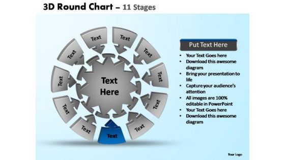 PowerPoint Slides Editable Pie Chart With Arrows Ppt Theme