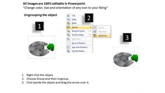 PowerPoint Slides Education Pie Chart Puzzle Process Ppt Slide Designs
