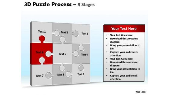 PowerPoint Slides Education Puzzle Process Ppt Slide Designs