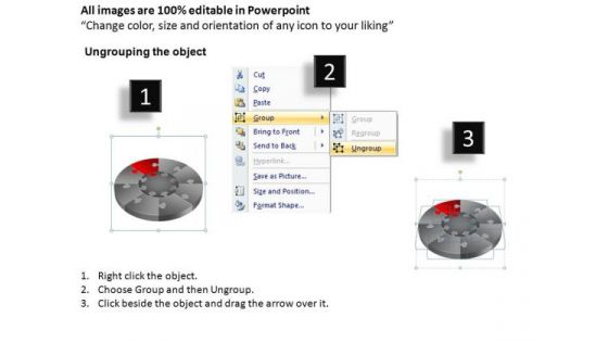 PowerPoint Slides Education Puzzle Segment Pie Chart Ppt Presentation Designs