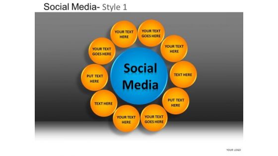 PowerPoint Slides Executive Strategy Social Media Ppt Design