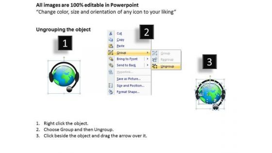 PowerPoint Slides Global Internet Connected Ppt Templates