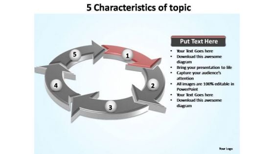 PowerPoint Slides Graphic Characteristics Of Topic Ppt Design