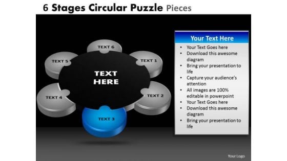 PowerPoint Slides Graphic Circular Puzzle Ppt Layout