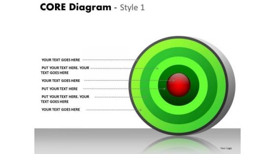 PowerPoint Slides Graphic Core Diagram Ppt Templates