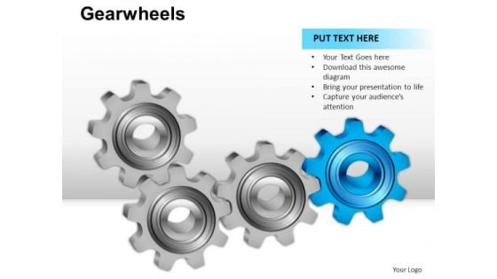 PowerPoint Slides Graphic Gear Wheel Ppt Process