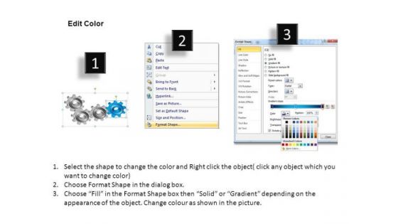 PowerPoint Slides Graphic Gear Wheel Ppt Process