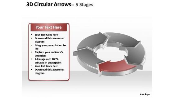 PowerPoint Slides Growth Circular Arrows Ppt Templates