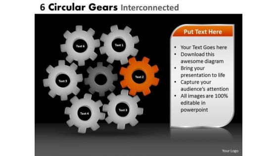 PowerPoint Slides Growth Circular Gears Ppt Layout