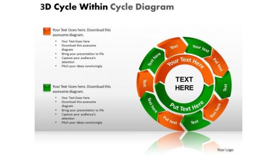 PowerPoint Slides Growth Pie Chart Ppt Templates