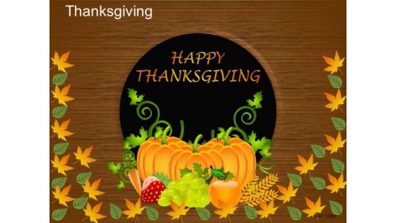 PowerPoint Slides Happy Thanksgiving Ppt Templates