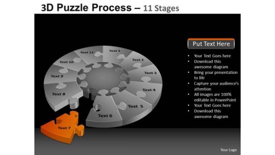 PowerPoint Slides Image Pie Chart Puzzle Process Ppt Layouts