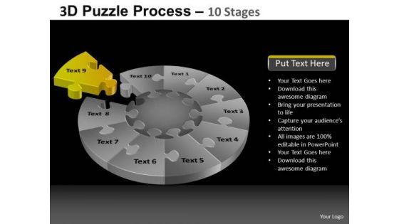 PowerPoint Slides Image Pie Chart Puzzle Process Ppt Slidelayout