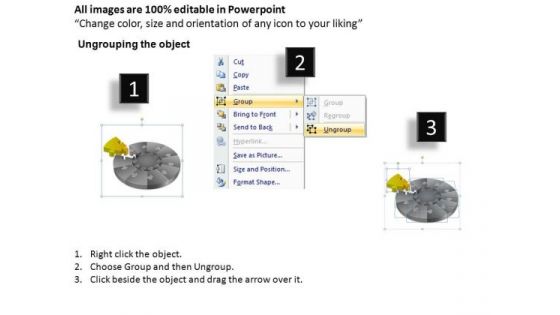 PowerPoint Slides Image Pie Chart Puzzle Process Ppt Slidelayout