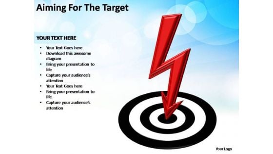 PowerPoint Slides Leadership Aiming For The Target Ppt Template
