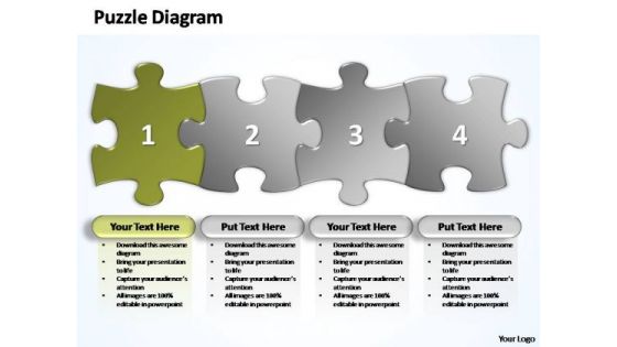 PowerPoint Slides Leadership Business Stages Puzzle Ppt Template