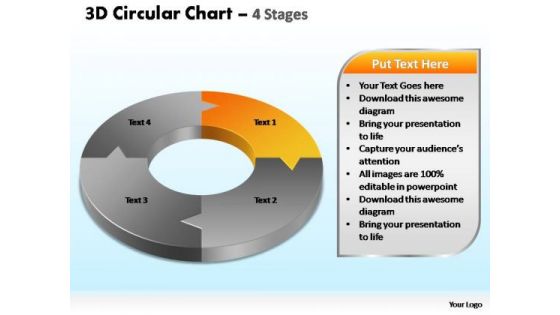 PowerPoint Slides Leadership Circular Chart Ppt Slides