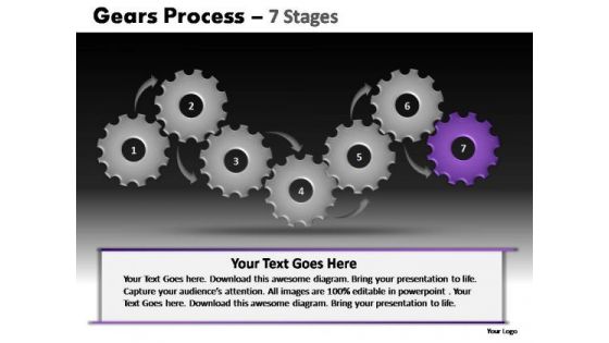 PowerPoint Slides Leadership Gears Process Ppt Presentation