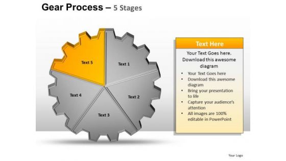 PowerPoint Slides Leadership Gears Process Ppt Template