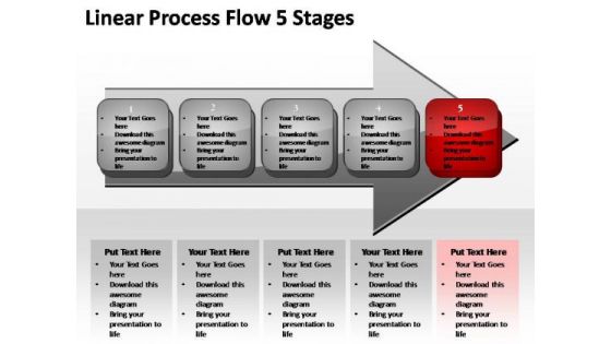 PowerPoint Slides Leadership Linear Process Ppt Theme