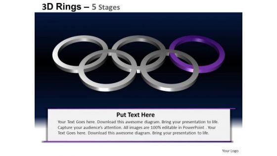 PowerPoint Slides Leadership Rings Ppt Template