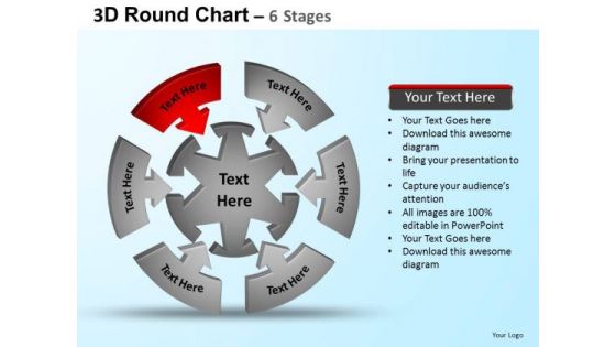 PowerPoint Slides Leadership Round Process Flow Chart Ppt Slide Designs