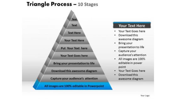 PowerPoint Slides Leadership Triangle Process Ppt Backgrounds