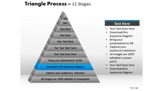 PowerPoint Slides Leadership Triangle Process Ppt Template