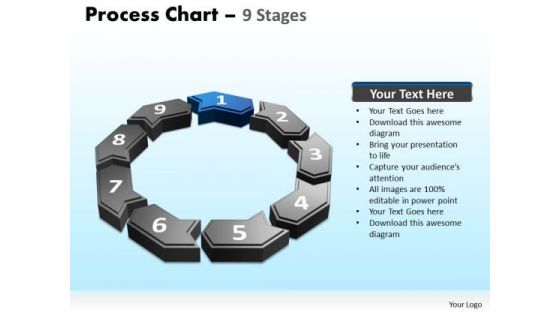 PowerPoint Slides Marketing Cyclical Process Ppt Backgrounds