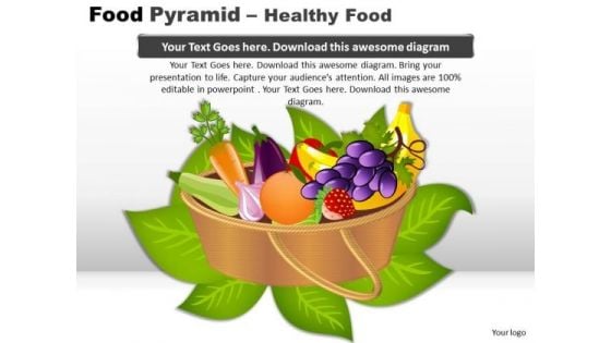 PowerPoint Slides Marketing Food Pyramid Ppt Process