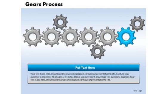 PowerPoint Slides Marketing Gears Ppt Themes