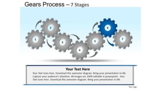 PowerPoint Slides Marketing Gears Process Ppt Design Slides