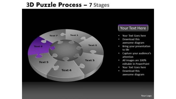 PowerPoint Slides Marketing Pie Chart Puzzle Process Ppt Layouts