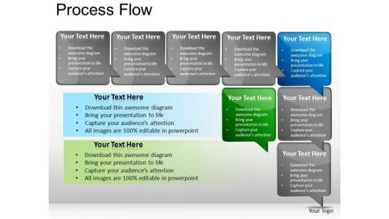 PowerPoint Slides Marketing Process Flow Ppt Themes