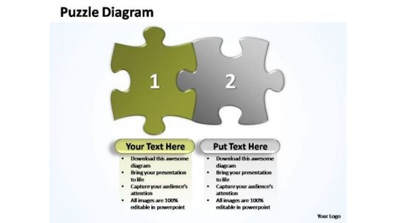 PowerPoint Slides Marketing Puzzle Piece Ppt Themes