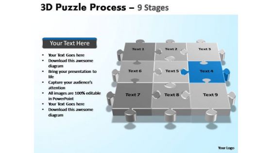 PowerPoint Slides Marketing Puzzle Process Ppt Presentation