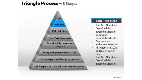 PowerPoint Slides Marketing Triangle Process Ppt Backgrounds