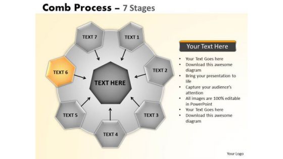 PowerPoint Slides Marketing Wheel And Spoke Process Ppt Themes