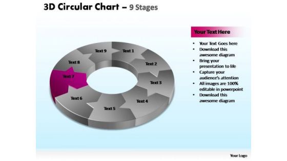 PowerPoint Slides Process Circular Chart Ppt Backgrounds