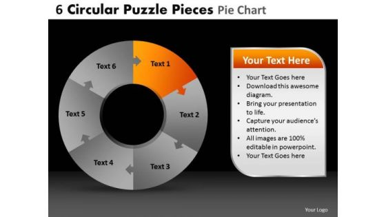 PowerPoint Slides Process Circular Puzzle Ppt Slide