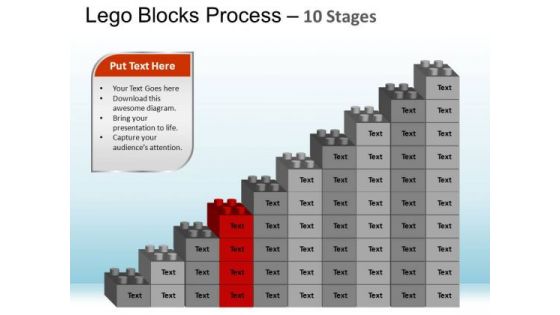 PowerPoint Slides Process Lego Blocks Ppt Design