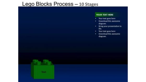 PowerPoint Slides Process Lego Blocks Ppt Templates