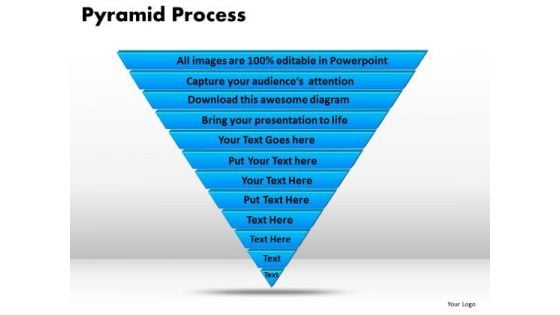 PowerPoint Slides Pyramid Process Chart Ppt Theme