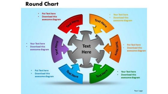 PowerPoint Slides Round Chart Marketing Ppt Theme