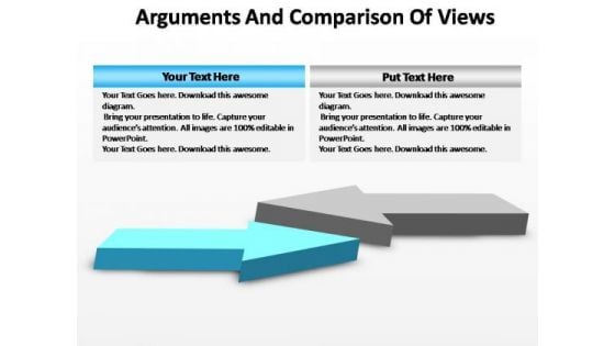 PowerPoint Slides Sales Arguments And Comparison Ppt Themes