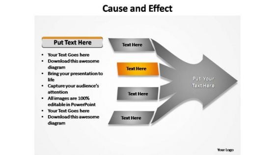PowerPoint Slides Sales Cause And Effect Ppt Backgrounds