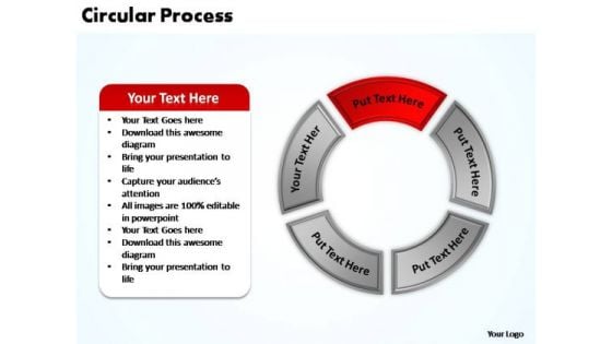 PowerPoint Slides Sales Circular Process Ppt Presentation