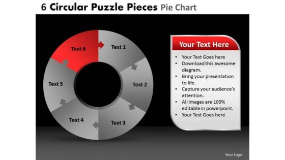 PowerPoint Slides Sales Circular Puzzle Ppt Slides